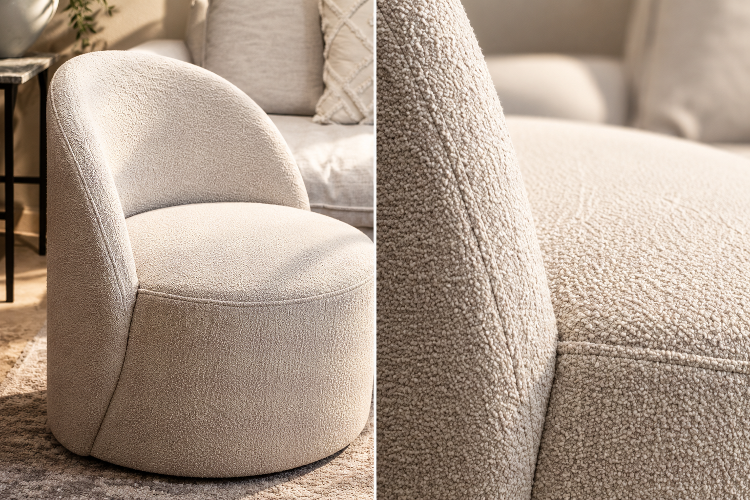 Silla bouclé
